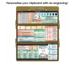 WhiteCoat Clipboard® Trifold - Tactical Brown Nursing Edition